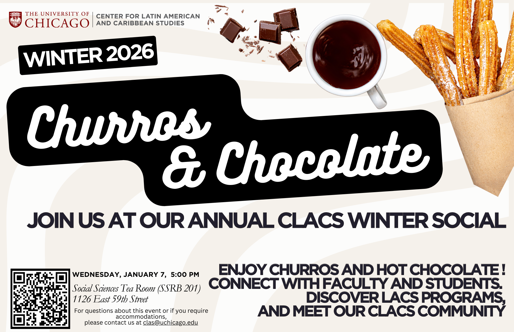 Churros &amp; Chocolate - January 7, 5:00pm