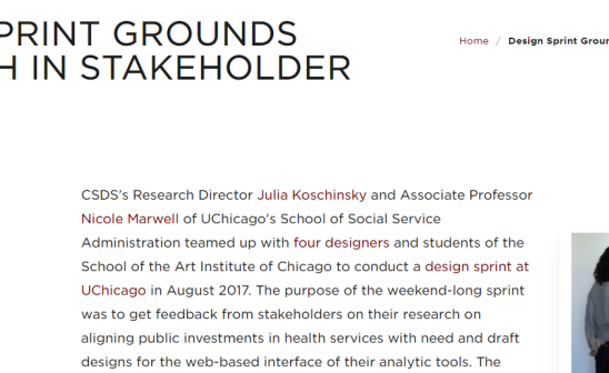 DESIGN SPRINT GROUNDS RESEARCH IN STAKEHOLDER NEEDS