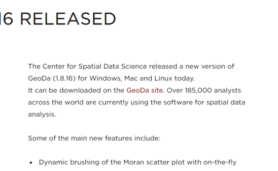 GEODA 1.8.16 RELEASED