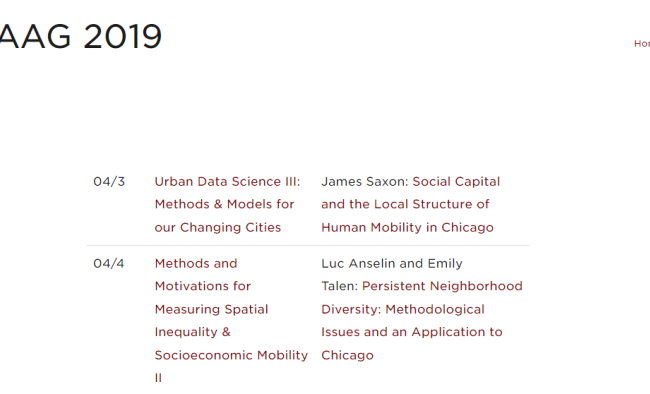 CSDS AT AAG 2019