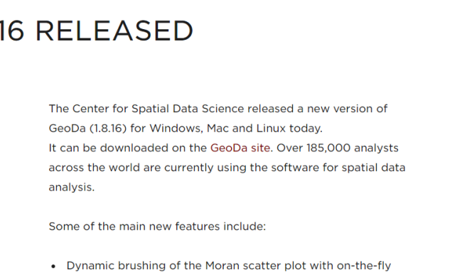 GEODA 1.8.16 RELEASED